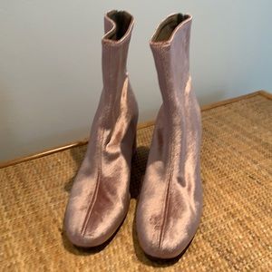Blush Velvet boots